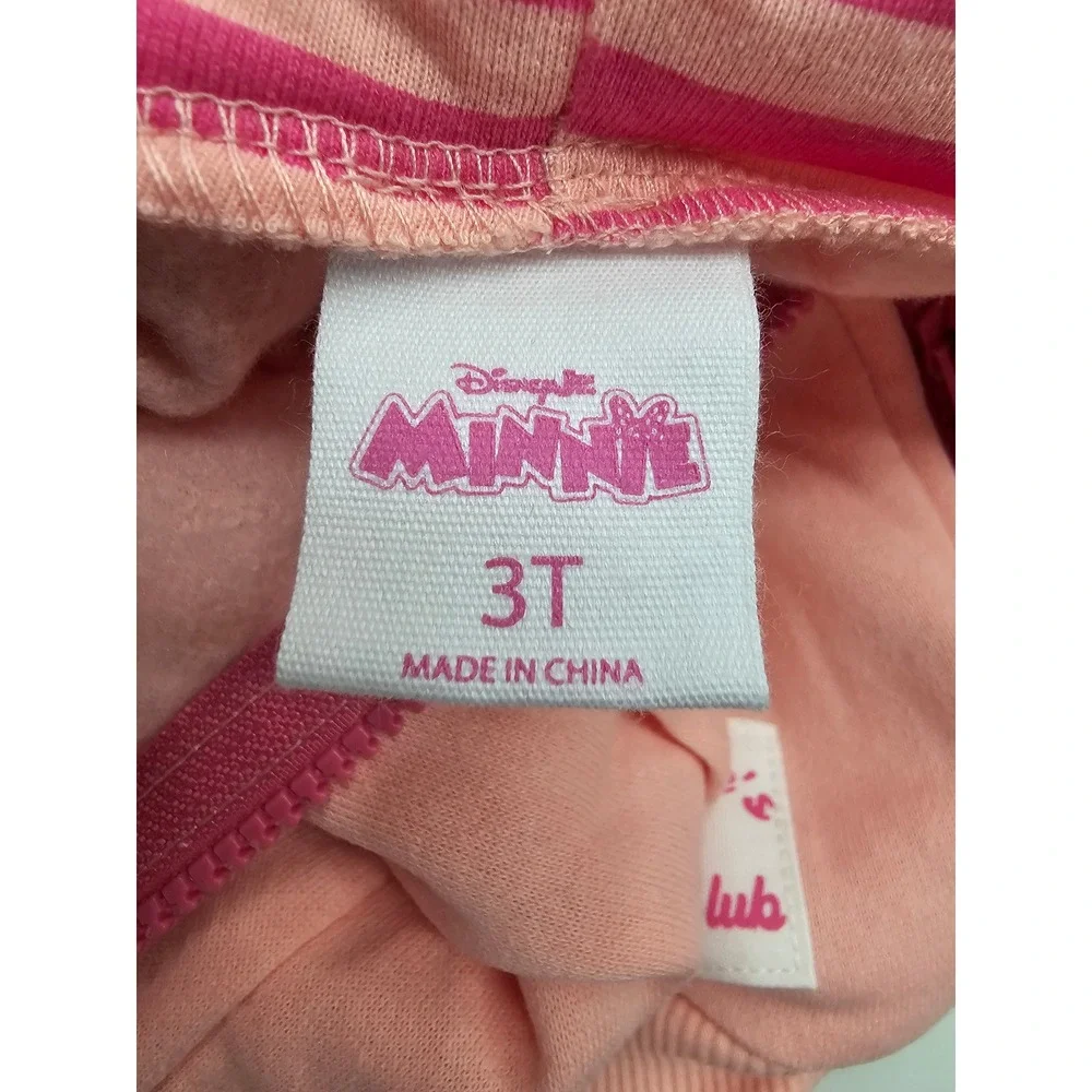 Disney Minnie Mouse Pink Hoodie and Shorts Set 3T Minnie's Surf Club MOG458HDS‎